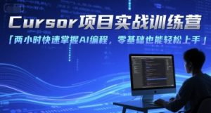 Cursor项目实战训练营，两小时快速掌握AI编程，零基础也能轻松上手-890资源网